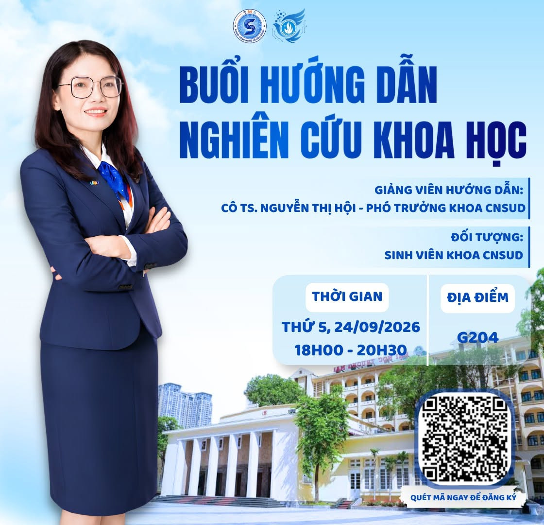 CHUỖI HOẠT ĐỘNG NGHIÊN CỨU KHOA HỌC | ĐĂNG KÝ THAM GIA BUỔI HƯỚNG DẪN NGHIÊN CỨU KHOA HỌC