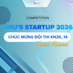CHÚC MỪNG SINH VIÊN KHOA CÔNG NGHỆ SỐ ỨNG DỤNG XUẤT SẮC GHI TÊN VÀO VÒNG CHUNG KẾT CUỘC THI “KHỞI NGHIỆP CÙNG SINH VIÊN TMU 2026”!