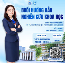 CHUỖI HOẠT ĐỘNG NGHIÊN CỨU KHOA HỌC | ĐĂNG KÝ THAM GIA BUỔI HƯỚNG DẪN NGHIÊN CỨU KHOA HỌC