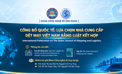 Lựa chọn nhà cung cấp cho các doanh nghiệp dệt may tại Việt Nam bằng luật kết hợp – Công bố quốc tế trên The Asian Journal of Shipping and Logistics